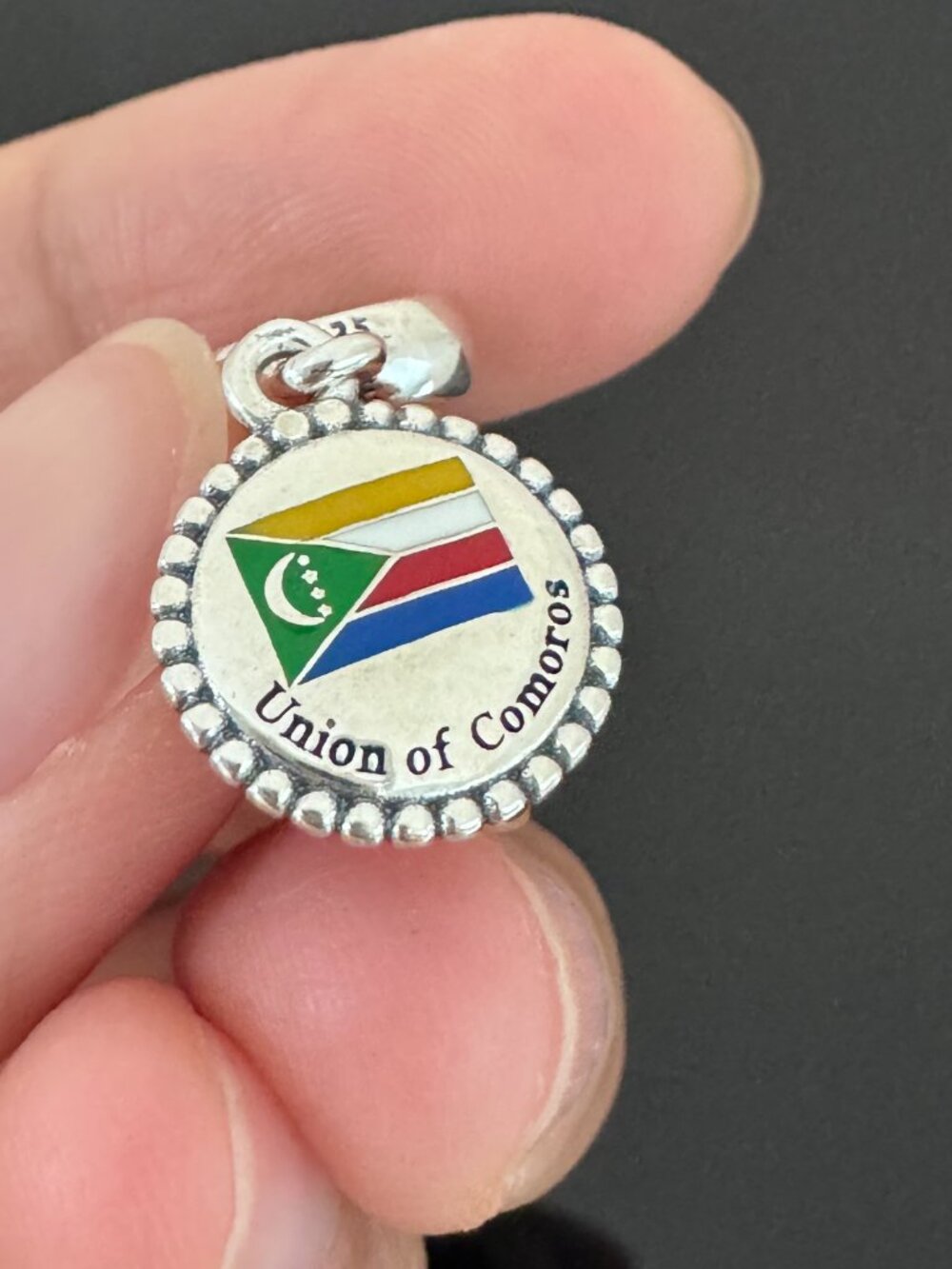 Pandora  Union of Comoros Flag Exclusive Charm